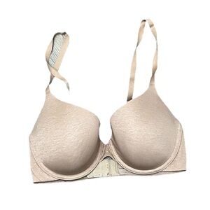 Victorias Secret 34D Bra Tan Uplift Beige Demi Underwire Back Closure Bra